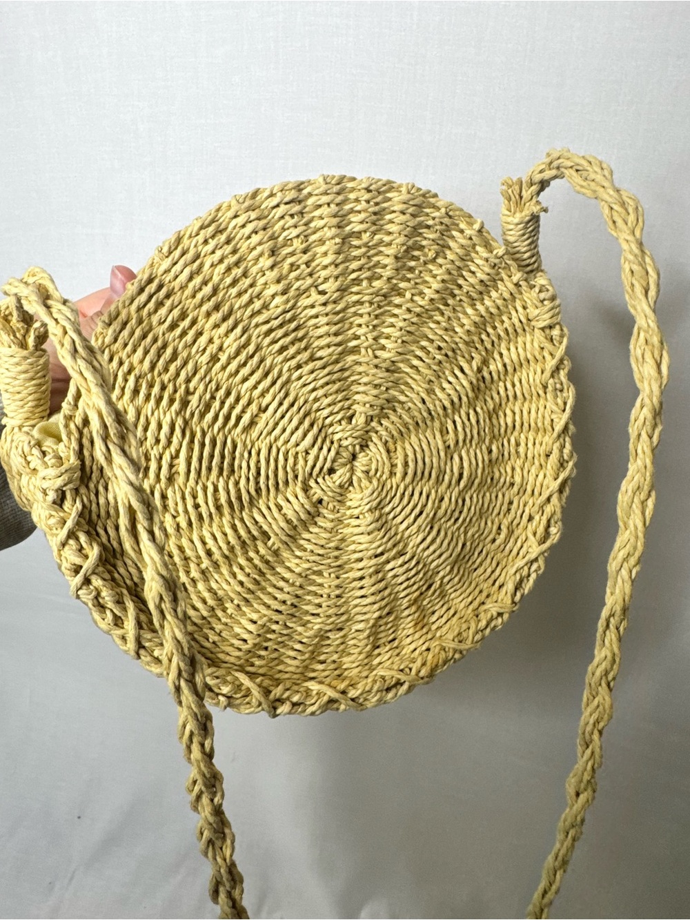Urban Outfitters Woven Round Straw Crossbody Bag
